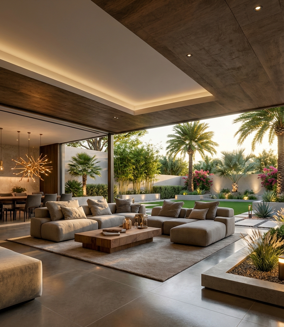 Whole home remodel in Paradise Valley with open indoor-outdoor living